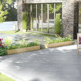 NNEVL Garden Planters 2 pcs 200x31x31 cm Solid Pinewood
