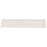 NNEVL Garden Planter White 200x31x31 cm Solid Pinewood