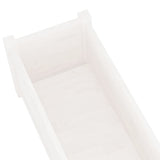 NNEVL Garden Planter White 200x31x31 cm Solid Pinewood