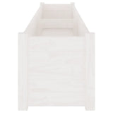 NNEVL Garden Planter White 200x31x31 cm Solid Pinewood