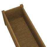 NNEVL Garden Planter Honey Brown 200x31x31 cm Solid Pinewood