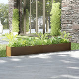 NNEVL Garden Planter Honey Brown 200x31x31 cm Solid Pinewood