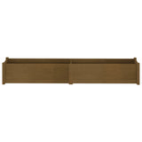 NNEVL Garden Planters 2 pcs Honey Brown 200x31x31 cm Solid Pinewood