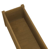NNEVL Garden Planters 2 pcs Honey Brown 200x31x31 cm Solid Pinewood