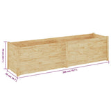 NNEVL Garden Planter 200x50x50 cm Solid Pinewood