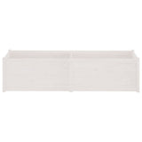NNEVL Garden Planter White 200x50x50 cm Solid Pinewood