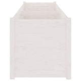 NNEVL Garden Planter White 200x50x50 cm Solid Pinewood