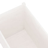 NNEVL Garden Planter White 200x50x50 cm Solid Pinewood