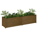 NNEVL Garden Planter Honey Brown 200x50x50 cm Solid Wood Pine