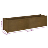 NNEVL Garden Planter Honey Brown 200x50x50 cm Solid Wood Pine