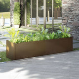 NNEVL Garden Planter Honey Brown 200x50x50 cm Solid Wood Pine