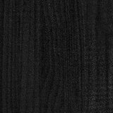 NNEVL Garden Planter Black 200x50x70 cm Solid Pinewood