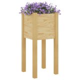 NNEVL Garden Planter 31x31x70 cm Solid Pinewood
