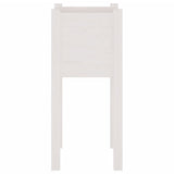 NNEVL Garden Planters 2 pcs White 31x31x70 cm Solid Pinewood