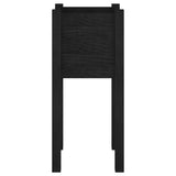 NNEVL Garden Planter Black 31x31x70 cm Solid Pinewood