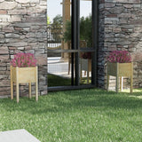 NNEVL Garden Planters 2 pcs 40x40x70 cm Solid Pinewood