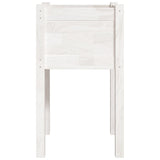 NNEVL Garden Planter White 40x40x70 cm Solid Pinewood
