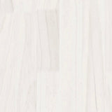 NNEVL Garden Planter White 40x40x70 cm Solid Pinewood