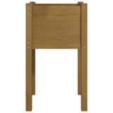 NNEVL Garden Planter Honey Brown 40x40x70 cm Solid Pinewood