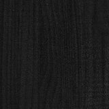NNEVL Garden Planter Black 40x40x70 cm Solid Pinewood