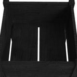 NNEVL Garden Planters 2 pcs Black 40x40x70 cm Solid Pinewood