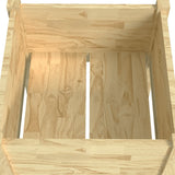 NNEVL Garden Planters 2 pcs 50x50x70 cm Solid Pinewood