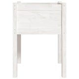 NNEVL Garden Planters 2 pcs White 50x50x70 cm Solid Pinewood