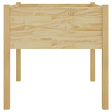 NNEVL Garden Planter 70x70x70 cm Solid Pinewood