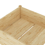 NNEVL Garden Planter 70x70x70 cm Solid Pinewood
