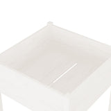 NNEVL Garden Planters 2 pcs White 70x70x70 cm Solid Pinewood