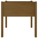NNEVL Garden Planter Honey Brown 70x70x70 cm Solid Pinewood