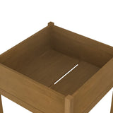 NNEVL Garden Planter Honey Brown 70x70x70 cm Solid Pinewood