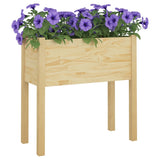 NNEVL Garden Planter 70x31x70 cm Solid Pinewood