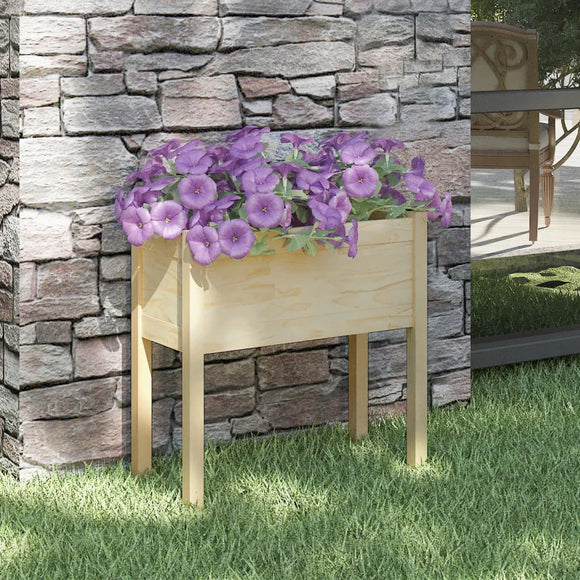 NNEVL Garden Planter 70x31x70 cm Solid Pinewood