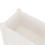 NNEVL Garden Planters 2 pcs White 70x31x70 cm Solid Pinewood