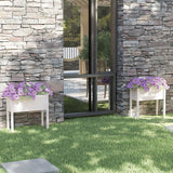 NNEVL Garden Planters 2 pcs White 70x31x70 cm Solid Pinewood