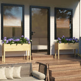 NNEVL Garden Planters 2 pcs 110x31x70 cm Solid Pinewood