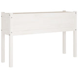 NNEVL Garden Planter White 110x31x70 cm Solid Pinewood