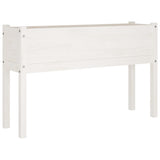 NNEVL Garden Planters 2 pcs White 110x31x70 cm Solid Pinewood