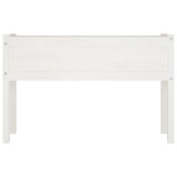 NNEVL Garden Planters 2 pcs White 110x31x70 cm Solid Pinewood