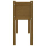 NNEVL Garden Planter Honey Brown 110x31x70 cm Solid Pinewood