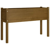 NNEVL Garden Planters 2 pcs Honey Brown 110x31x70 cm Solid Pinewood