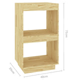 NNEVL Book Cabinet 40x35x71 cm Solid Pinewood