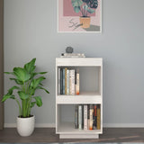 NNEVL Book Cabinet White 40x35x71 cm Solid Pinewood