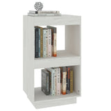 NNEVL Book Cabinet White 40x35x71 cm Solid Pinewood