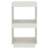 NNEVL Book Cabinet White 40x35x71 cm Solid Pinewood