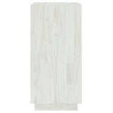 NNEVL Book Cabinet White 40x35x71 cm Solid Pinewood