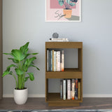 NNEVL Book Cabinet Honey Brown 40x35x71 cm Solid Pinewood