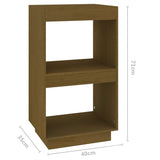 NNEVL Book Cabinet Honey Brown 40x35x71 cm Solid Pinewood