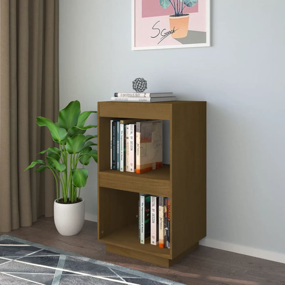 NNEVL Book Cabinet Honey Brown 40x35x71 cm Solid Pinewood